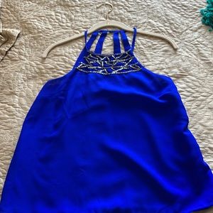 Dress tank with embellishments